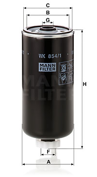 4011558939601 | Fuel filter MANN-FILTER wk 854/1