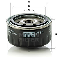 4011558722500 | Oil Filter MANN-FILTER w 85