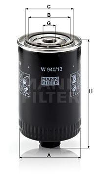 4011558719005 | Oil Filter MANN-FILTER w 940/13