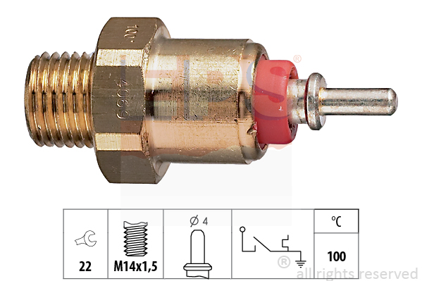 Temperature Switch, coolant warning lamp EPS 1.840.069
