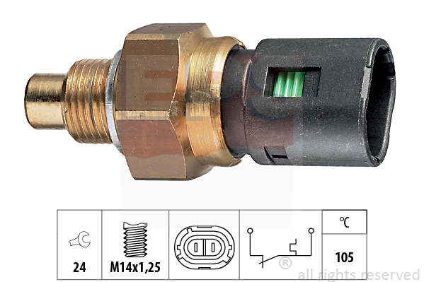 Temperature Switch, coolant warning lamp EPS 1.840.126