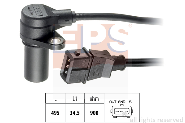8012510276501 | Sensor, crankshaft pulse EPS 1.953.160