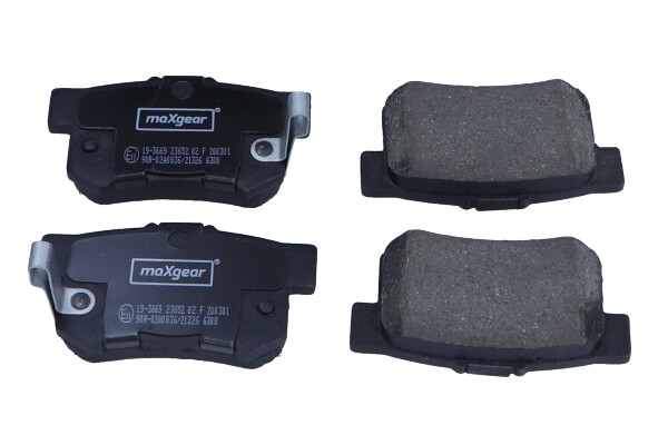 5903364336479 | Brake Pad Set, disc brake MAXGEAR 19-3669