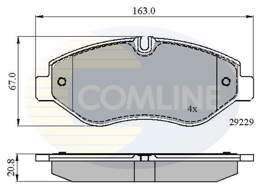 Brake Pad Set, disc brake COMLINE CBP01616