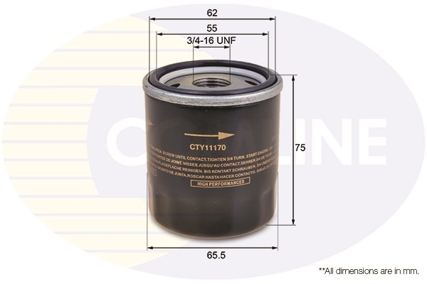 Oil Filter COMLINE CTY11170