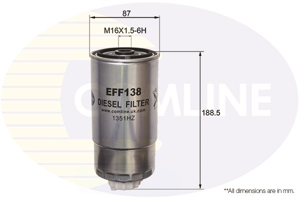 Fuel filter COMLINE EFF138