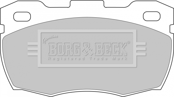 Brake Pad Set, disc brake BORG & BECK bbp1571