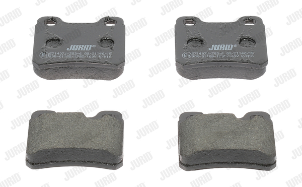 3306435013576 | Brake Pad Set, disc brake JURID 571407j