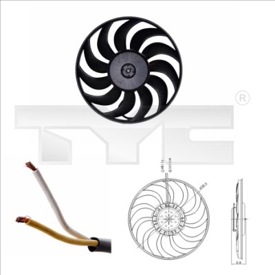 8717475035650 | Fan, radiator TYC 802-0051