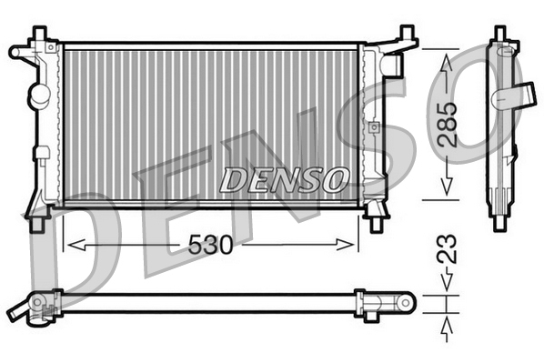 8717613469736 | Radiator, engine cooling DENSO DRM20037