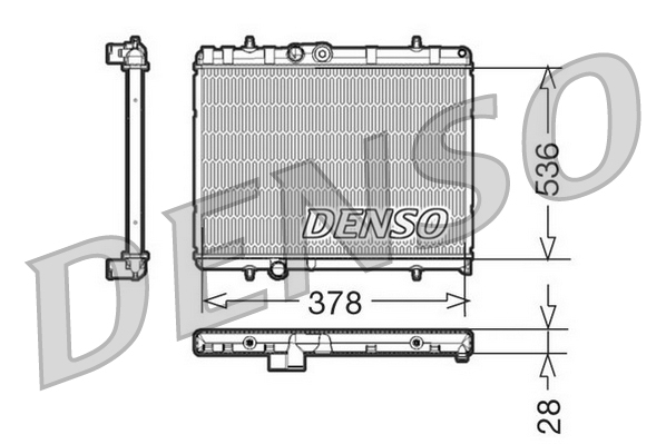 8717613470954 | Radiator, engine cooling DENSO DRM21056
