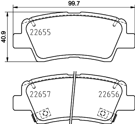 5028741001297 | Brake Pad Set, disc brake MINTEX MDB4021