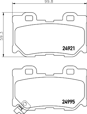5028740778602 | Brake Pad Set, disc brake MINTEX MDB3050