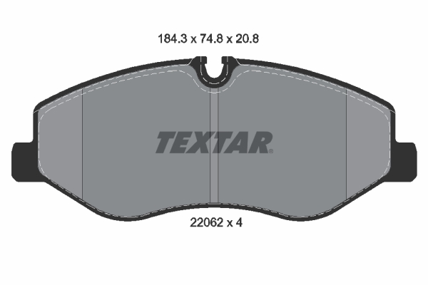 4019722471612 | Brake Pad Set, disc brake TEXTAR 2206201