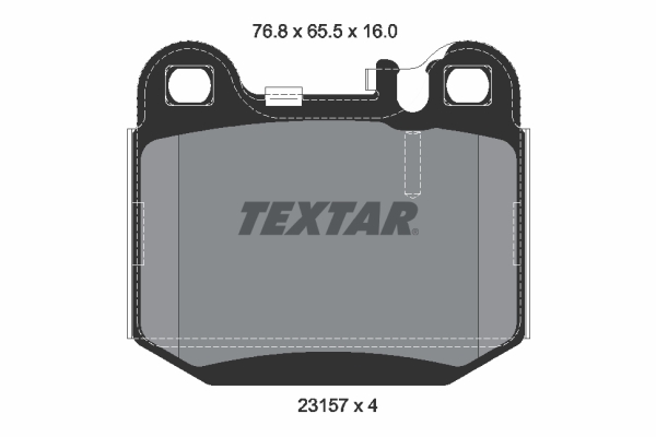 4019722203602 | Brake Pad Set, disc brake TEXTAR 2315702