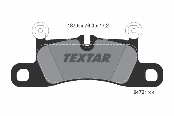 4019722406492 | Brake Pad Set, disc brake TEXTAR 2472101