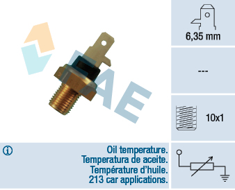 8435050603369 | Sensor, oil temperature FAE 31610