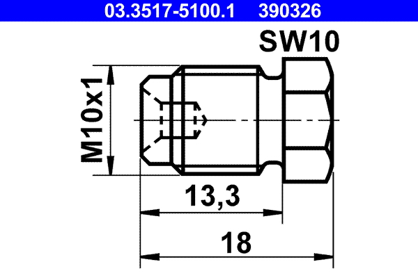 4006633329293 | Screw Plug, brake master cylinder ATE 03.3517-5100.1