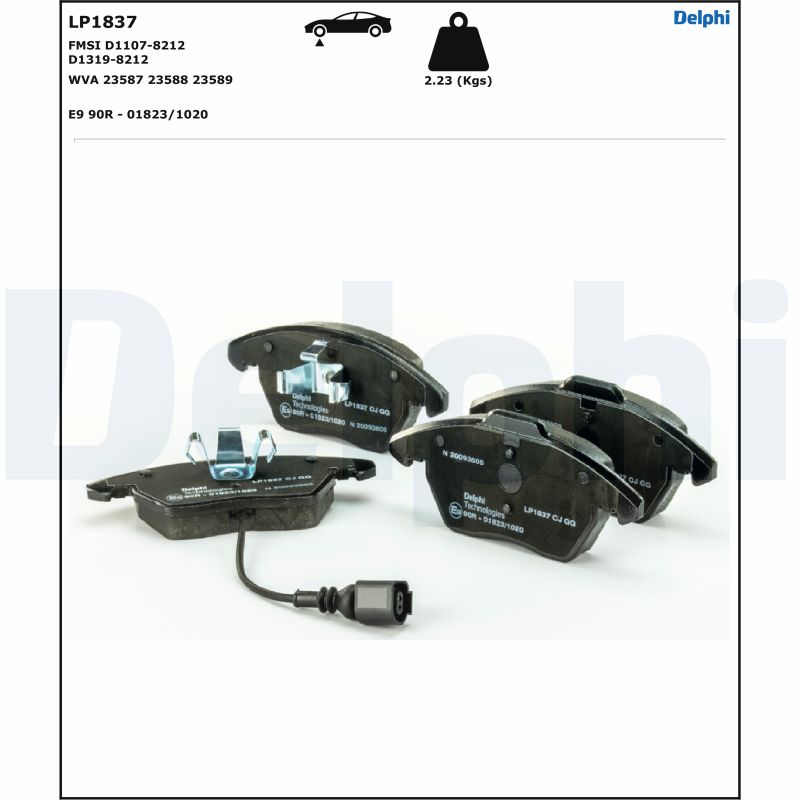 5012759248294 | Brake Pad Set, disc brake DELPHI LP1837