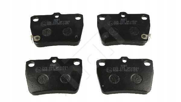 5901219415621 | Brake Pad Set, disc brake HART 226 375