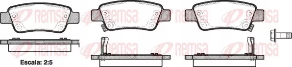 8427975029089 | Brake Pad Set, disc brake REMSA 1290.02