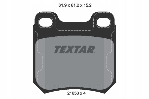 4019722188008 | Brake Pad Set, disc brake TEXTAR 2105002