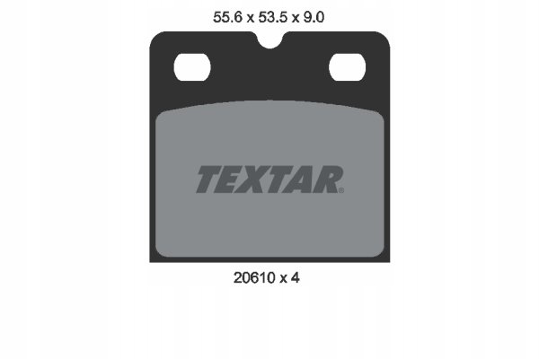 4019722406294 | Brake Pad Set, disc parking brake TEXTAR 2061005